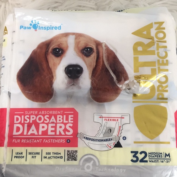 Paw Inspired Ultra Protection Dog Diapers New - Picture 2 of 10